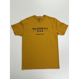 MAXIMUS-3 LOGO T-SHIRT Mustard/Black