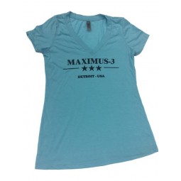 Women’s Tri-Blend V-Neck Maximus-3 Logo T-Shirt