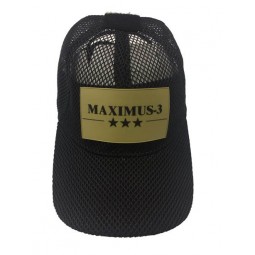 Maximus-3 Logo Patch Tactical Mesh Cap Color: Black 